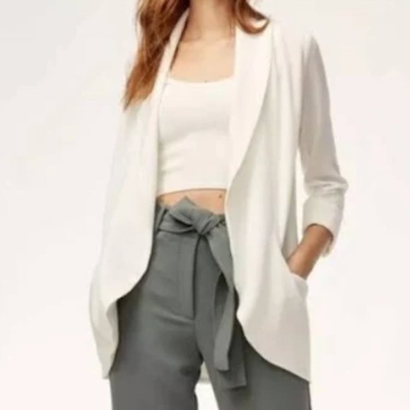 Aritzia Jackets & Blazers - Wilfred Aritzia White Cream Blazer Coat